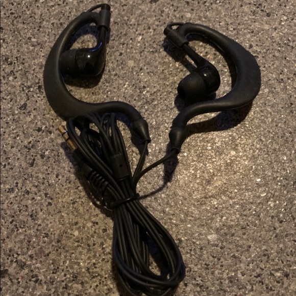 Black Headphones Wired Earbuds - Picture 2 of 4